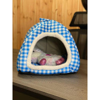 М'який будиночок для собак і кішок Pet Hut White Розмір будиночка: 27*28 Маленький