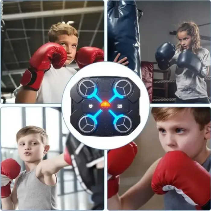 Боксерський тренажер із музикою і підсвіткою 4 мета 32х28 см