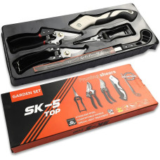 Садовий набір інструментів 5 в 1 з ножицями, секаторами та пилкою Garden Set SK-5