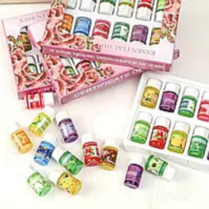 Набір ефірних олій 12 шт. у скляних флаконах