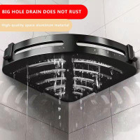 Настенная угловая полка для бытовых и косметических принадлежностей Storage Shelf (1 шт)