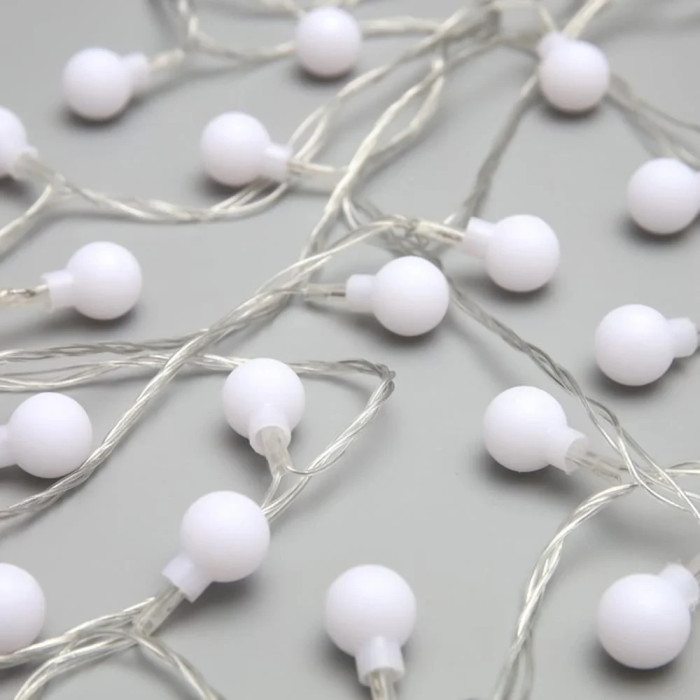 Гірлянда дріт на батарейках 20 LED — 3 метри жовтий кульки AND SF-34