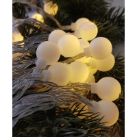 Гирлянда проволока на батарейках 20 LED - 3 метра желтый шарики AND SF-34