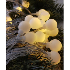 Гірлянда дріт на батарейках 20 LED — 3 метри жовтий кульки AND SF-34