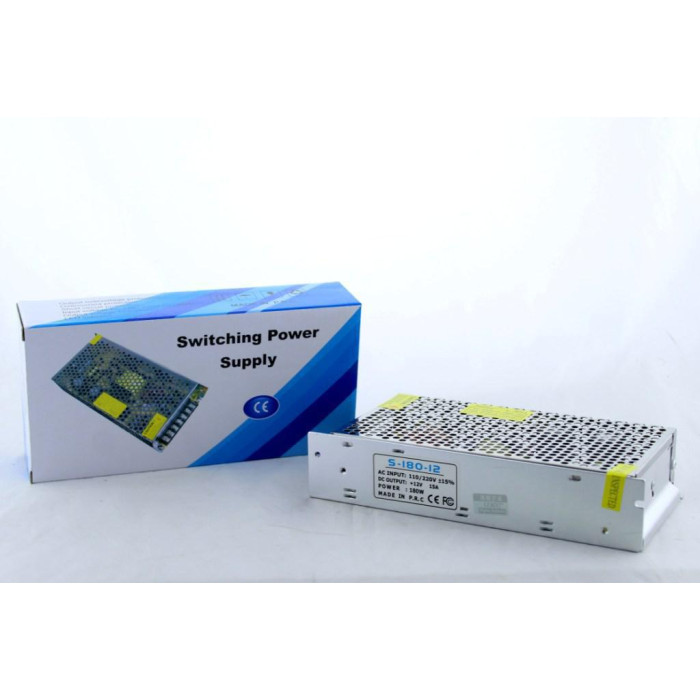 Адаптер 12V 15A METAL блок живлення