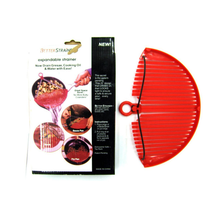 Універсальний друшляк-накладка для зливання води Better Strainer