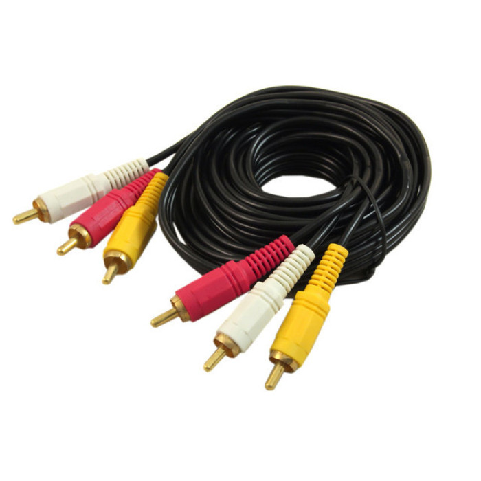 Кабель аудіо 3RCA-3RCA 3м