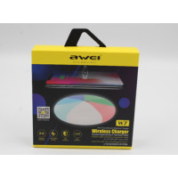 Беспроводная зарядка с подсветкой 7 цветов 10W 7 COLOR AWEI W7 + WIRELESS CHARGE