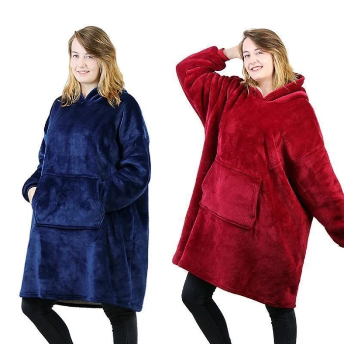 Плед з капюшоном та рукавами HUGGLE HOODIE 148