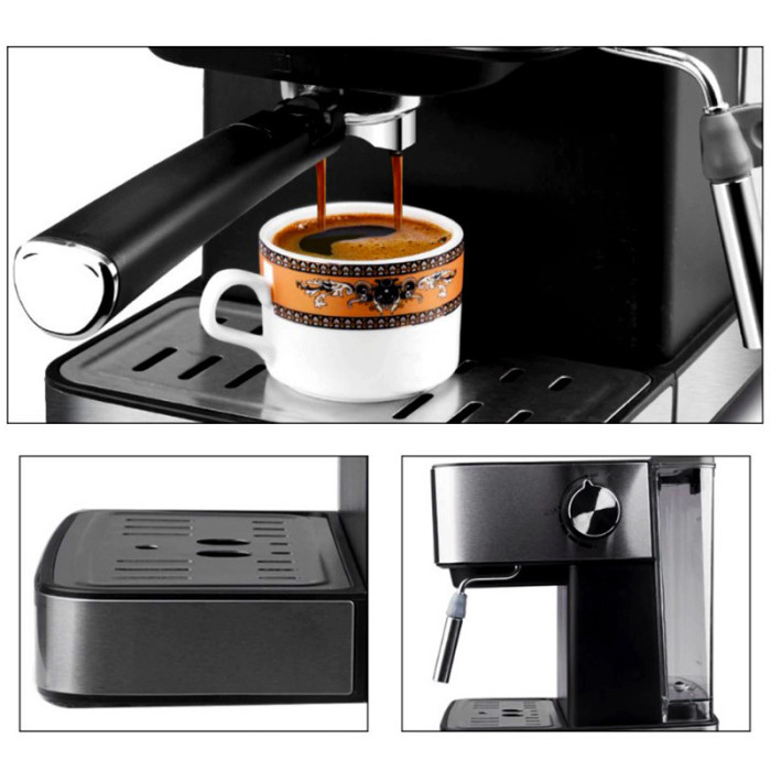 Кавомашина напівавтоматична DSP Espresso Coffee Maker KA3028 з капучинатором