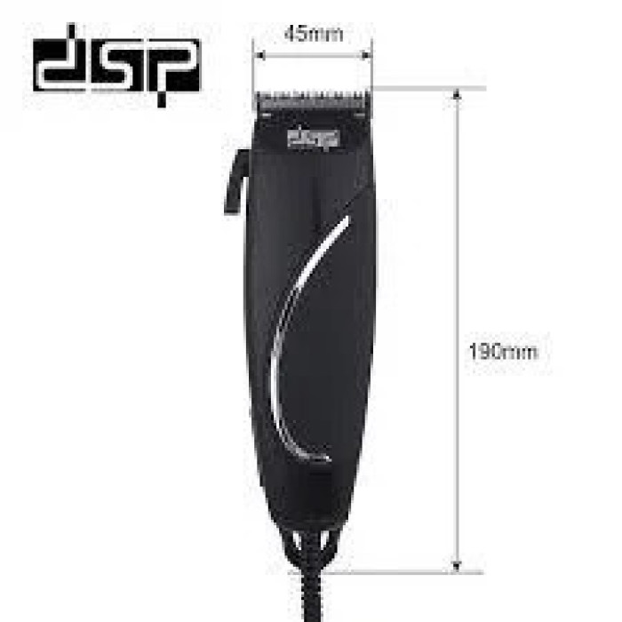 Машинка для стриження волосся (неіржавка сталь, 4 насадки) DSP F-90031