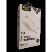 Адаптер Fast Charge 220v 18w APD 889 USB+type C