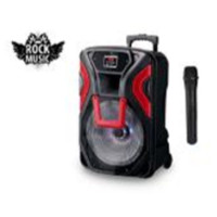 Акустична переносна колонка Rock Music 60 Вт 15 дюймів 69x44x36 см USB/SD/FM/BT/1MIC RC-1503