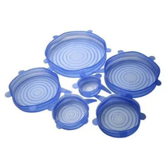 Універсальні силіконові кришки Super Stretch Комплект 6 шт sl-6 (Без коробки)