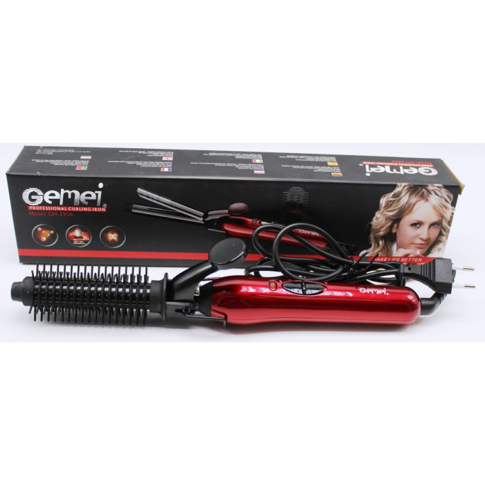 Плойка для волосся GEMEI GM-2906 з насадкою для укладання
