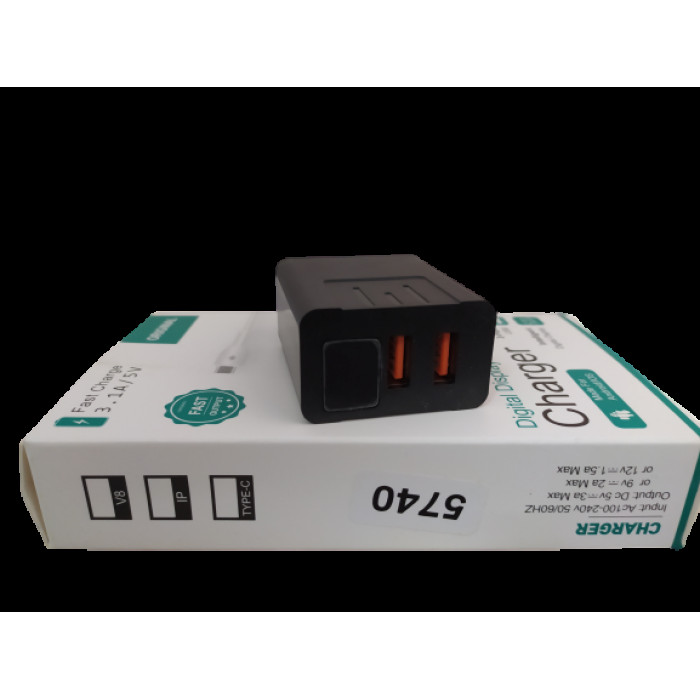 Адаптер (A-14) 220v 2 usb with digital display CX QC03