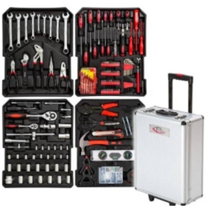 Набір інструментів 408 шт. у валізі з тріскачкою