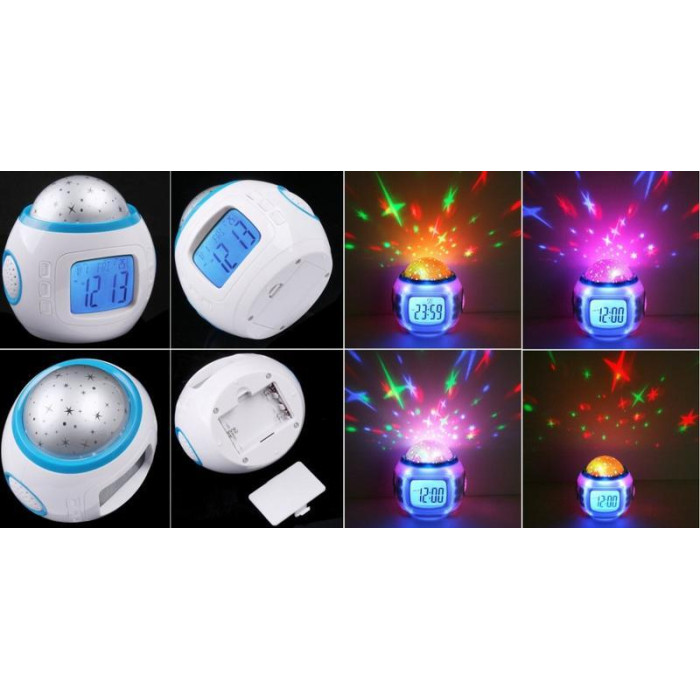 Годинник із проєктором зоряного неба LK2303-17