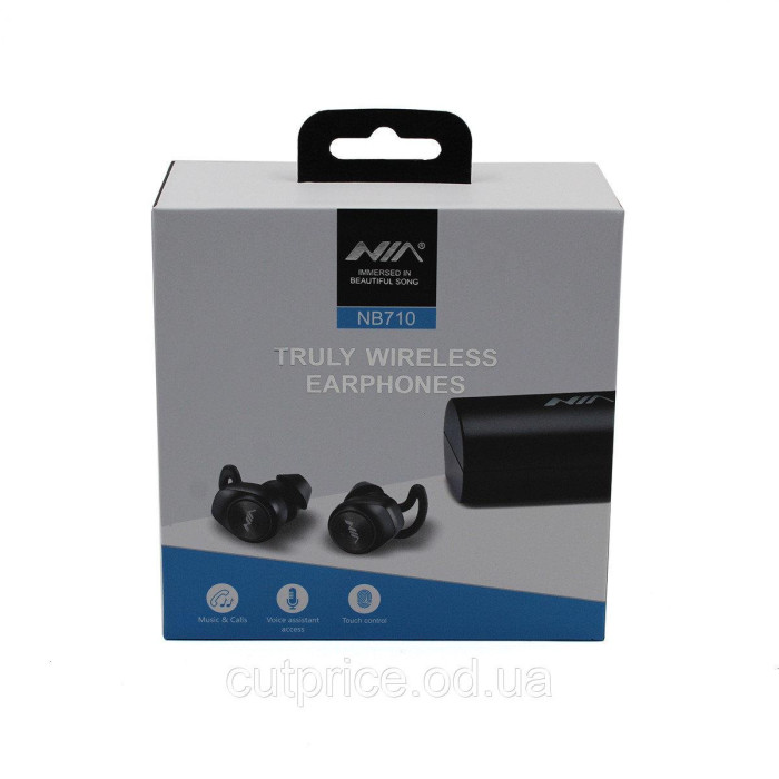 Наушники NIA MDR NB710 BT + сенсор + кейс (Без замены брака)