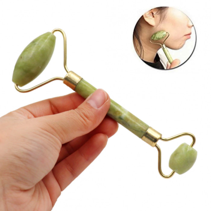 Нефритовый роликовый массажер для лица 335-339