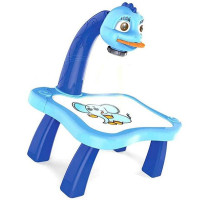 Детский стол проектор для рисования с подсветкой, голубой