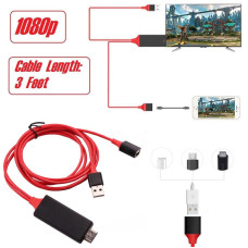 Конвертер відео MHL HDMI G02 (на TYPE-C, на MICRO, на IPHONE) 1 м