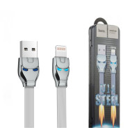 Кабель HOCO U14 iPhone5 Steel man 1.2м 2.4A