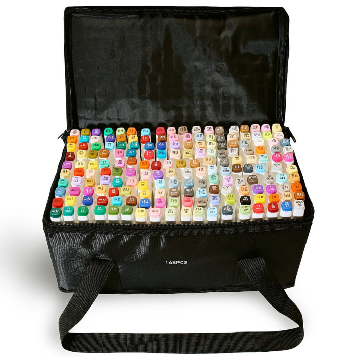 Скетч маркери для малювання <unk> Набір маркерів Thiscolor 168 шт.