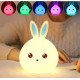 Аккумуляторный силиконовый ночник Зайчик Rabbit Soft Touch
