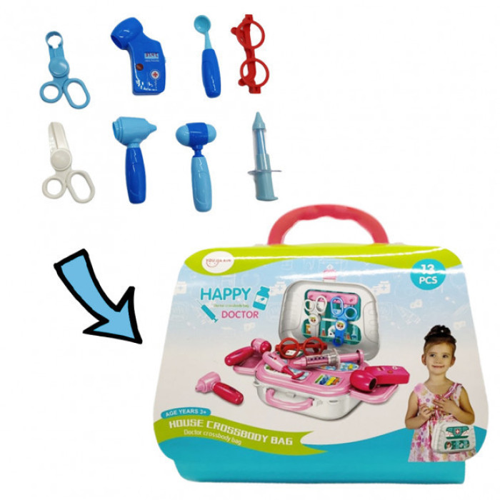 Дитяча валізка "HAPPY DOCTOR" 13 предметів