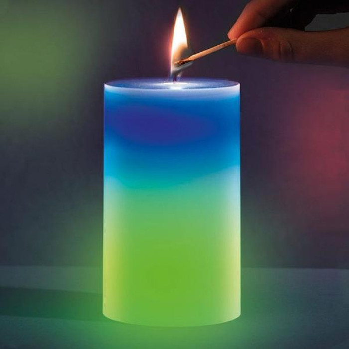 Свічка з воску з підсвіткою Magic Candle 7 color