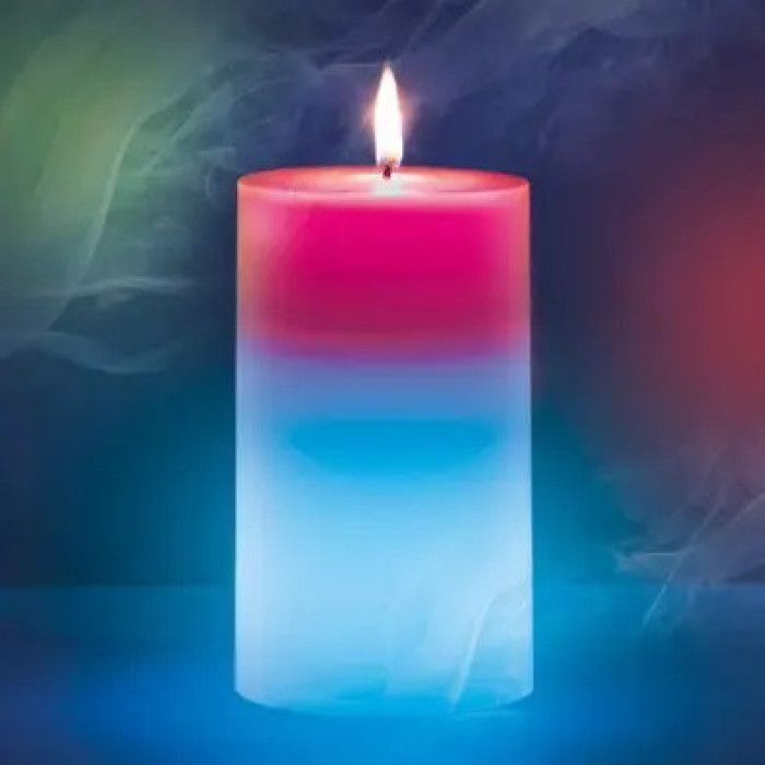 Свічка з воску з підсвіткою Magic Candle 7 color