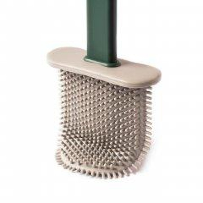 Туалетный ершик с гнущейся силиконовой щеткой