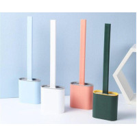 Туалетний йоржик із силіконовою щіткою, що гнутий