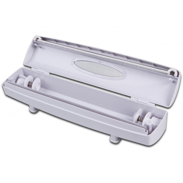 Диспенсер Wraptastic для хранения и разрезания пищевой пленки, фольги, бумаги