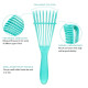 Расческа профессиональная афро-американская silicone comb