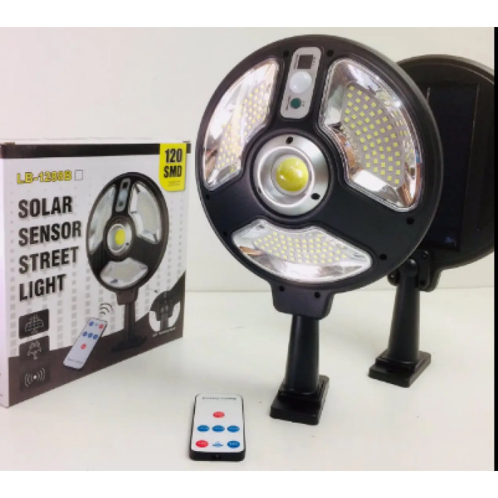 Вуличний ліхтар 120 COB з датчиком руху