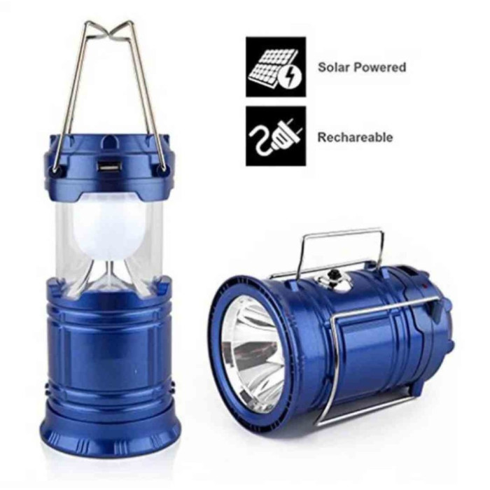 Фонарик G5800+solar кемпинговый