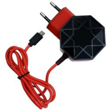 ЗЗП адаптер 220 V 2 USB + Micro FAST CHARGER круглий