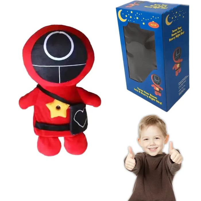 Плюшева іграшка ІГРА В КАЛЬМАРА із зоряним проєктором, зірка