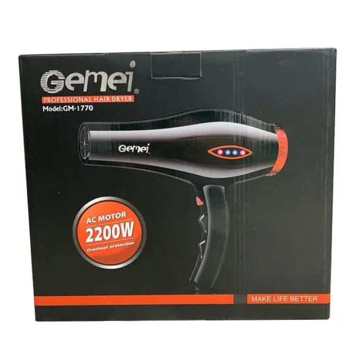 Фен для волосся Gemei GM-1770 2200W