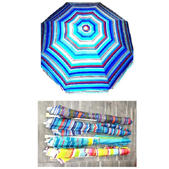 Парасолька пляжна 2,5 м RB-9308 (Кольорова)