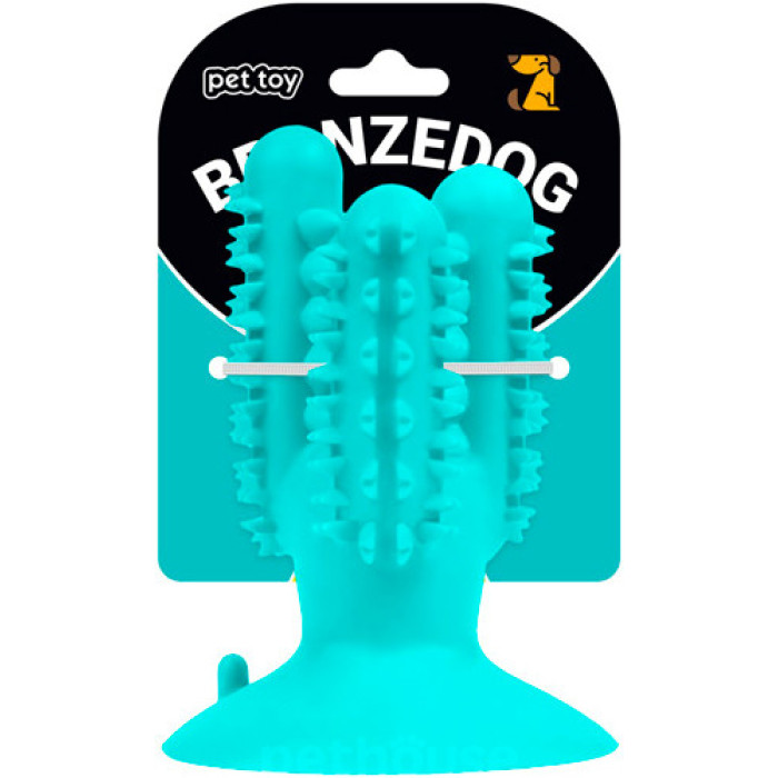 Игрушка для собак Bronzedog PetFun Dental кактус на присоске