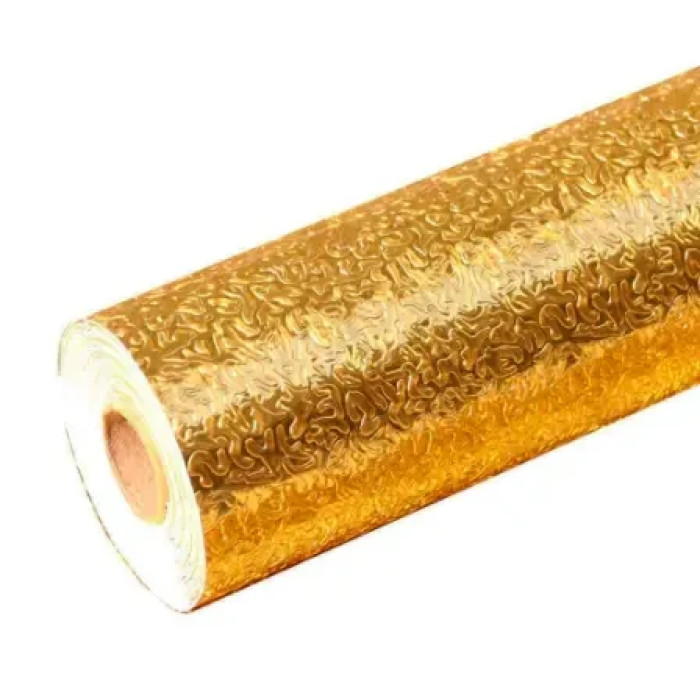 Фольга-стикер золота 60 см на 3 м для дому та кухні