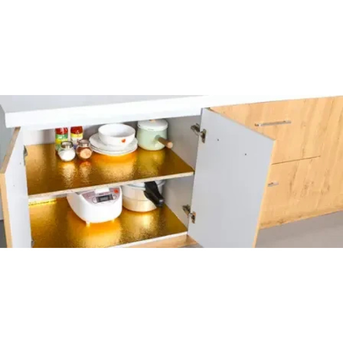 Фольга-стикер золота 60 см на 3 м для дому та кухні