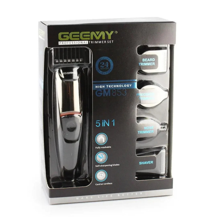 Машинка для стриження Gemei GM 853 5in1