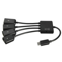 Хаб USB OTG micro 4 порти