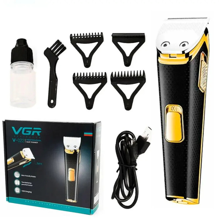 Беспроводная машинка для стрижки волос VGR V-022 USB