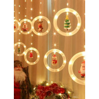 Xmas штора Кольца с фигурами 3m*70cm 110L M Мультицветная