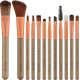 Пензлики для макіяжу Make up brush set золото